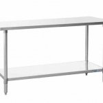Prepline PWTG-1848 18"D x 48"L Stainless Steel Worktable with Undershelf