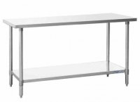 Prepline PWTG-1872 18"D x 72"L Stainless Steel Worktable with Undershelf