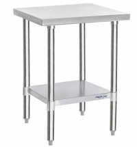 Prepline PWTG-2430 24"D x 30"L Stainless Steel Worktable with Undershelf