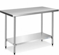 Prepline PWTG-2448 24"D x 48"L Stainless Steel Worktable with Undershelf