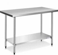 Prepline PWTG-2460 24"D x 60"L Stainless Steel Worktable with Undershelf