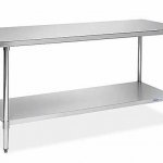 Prepline PWTG-2472 24"D x 72"L Stainless Steel Worktable with Undershelf