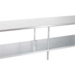 Prepline PWTG-2484 24"D x 84"L Stainless Steel Worktable with Undershelf