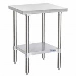 Prepline PWTG-3030 30"D x 30"L Stainless Steel Worktable with Undershelf