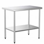 Prepline PWTG-3048 30"D x 48"L Stainless Steel Worktable with Undershelf