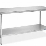 Prepline PWTG-3072 30"D x 72"L Stainless Steel Worktable with Undershelf
