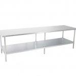 Prepline PWTG-3084 30"D x 84"L Stainless Steel Worktable with Undershelf