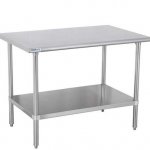Prepline PWTG-3648 36"D x 48"L Stainless Steel Worktable with Undershelf
