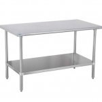 Prepline PWTG-3660 36"D x 60"L Stainless Steel Worktable with Undershelf