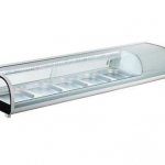 Marchia MSU170S 71" Refrigerated 5-Pan Sushi Display Case, Silver