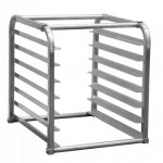 Prepline SPR-7KD-IN 7-Pan Half Size End Loading Insert Aluminum Sheet Pan Rack for Commercial Reach-Ins Refrigerators / Freezers