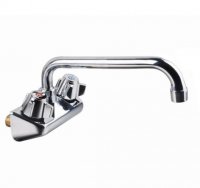 Prepline PFW-4-8 Wall Mounted 8" Swing Spout Sink Faucet