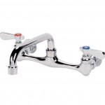 Prepline PFW-8-10 Wall Mounted 10" Swing Spout Sink Faucet