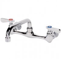 Prepline PFW-8-12 Wall Mounted 12" Swing Spout Sink Faucet