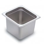 Prepline 1/6 Size 6" Deep Stainless Steel Steam Table / Hotel Pan