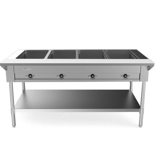 Capture Prepline 74" Five Well Electric Hot Food Steam Table with Undershelf - 208/240V, 3700W - Image 1