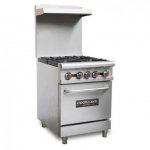 Cookline CR24-4 24" 4 Burner Gas Range with Oven - 151,000 BTU