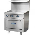 Standard Range SR-R36-36MG-LP 36" Liquid Propane Commercial Range with 36" Griddle Top, 1 Oven - 123,000 BTU