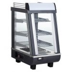 Marchia MHCC76 14" Heated Countertop Display Front and Rear Access Doors