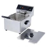 Cookline DF15-1-220 10" Single Tank 15 lb. Electric Countertop Fryer - 220v