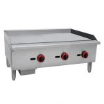 Cookline CGG-36M 36" Gas Countertop Griddle with Manual Controls - 90,000 BTU