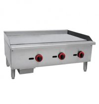 Cookline CGG-36M 36" Gas Countertop Griddle with Manual Controls - 90,000 BTU
