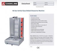Cookline Automax 4G 120 lb. Gas Vertical Gyro Shawarma Machine - Image 2