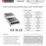Cookline IC-3600S Double Countertop Step-Up Induction Range / Cooker - 208-240V, 3600W - Image 2