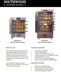 Southwood RG7-NG 35 Chicken Commercial Rotisserie Oven Machine - Natural Gas - Image 2
