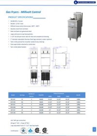 Standard Range SR-F3-NG Natural Gas Stainless Steel 40 lb. Floor Fryer - 90,000 BTU - Image 2