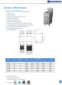 Standard Range SR-F5-LP Liquid Propane Stainless Steel 75-80 lb. Floor Fryer - 150,000 BTU - Image 2