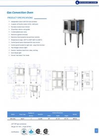 Cookline SR-COG Single Deck Full Size Gas Convection Oven - 54,000 BTU - Image 2