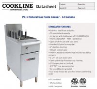 Cookline PC-1 Natural Gas Pasta Cooker - 12 Gallons - Image 2