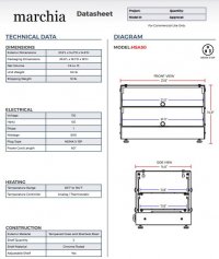 Marchia HSA50 22" Straight Glass Countertop Hot Food Warmer Display Case - Image 3