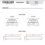 Cookline IC-2500 Commercial Countertop Induction Cooker - 2500W - Image 3