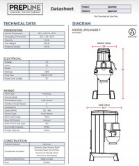 Prepline SS PHLM40B-T 40 Qt. Heavy Duty Gear Driven Planetary Mixer with Timer - Image 3