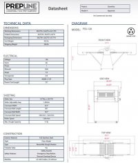 Prepline FSS-120 Stainless Steel Reversible 120v Floor Model Dough Sheeter - Image 3