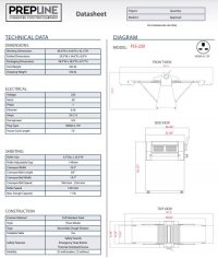 Prepline FSS-220 Stainless Steel Reversible 220v Floor Model Dough Sheeter - Image 3