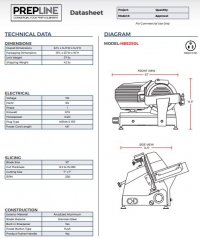 Prepline HBS250 10" Blade Commercial Electric Meat Slicer - Image 3