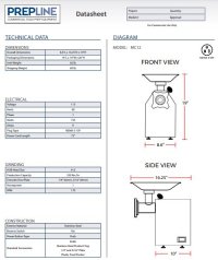 Prepline MC12 #12 HUB 1 HP 250 lb. Meat Grinder - Image 3