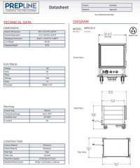 Prepline MPN1812 Undercounter Half Size Non-Insulated Heater Proofer with Clear Door - 120V - Image 3