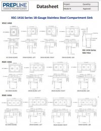 Prepline 38" Stainless Steel One Compartment Commercial Sink 18" x 18" Bowl - Image 3