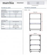 Marchia SA60 16" Vertical Straight Glass Countertop Dry Display Case - Image 3