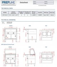 Prepline 32" Two Well Gas Hot Food Steam Table with Enclosed Base and Sliding Doors - Image 3