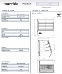Marchia MHC125 27" Heated Countertop Display Front, Rear Doors - Image 3