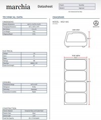 Marchia MSU140S 46" Refrigerated Round Curved Sushi Display Case - Silver - Image 3