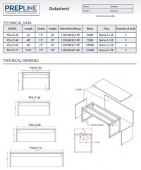 Prepline 74" Glass Sneeze Guard with Lamp Bulb for Steam Table - Image 3