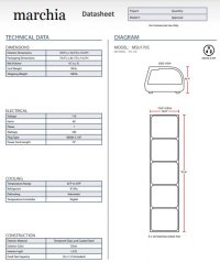Marchia MSU170S 71" Refrigerated 5-Pan Sushi Display Case, Silver - Image 3