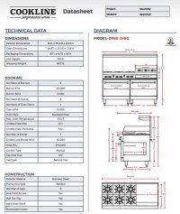 Cookline CR60-24RG 60? Commercial Range with 6 Burners, 24? Raised Griddle & Broiler ? Natural Gas- 278,000 BTU - Image 3