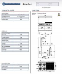 Standard Range SR-R48-24CB-NG 48" Natural Gas Commercial Range with 4 Burners, 24" Char-Broiler Top, 2 Ovens - 256,000 BTU - Image 3